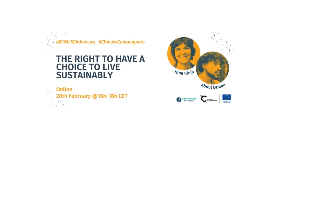 The right to have a choice to live sustainably with Climate Campaigners Amplifier Cities