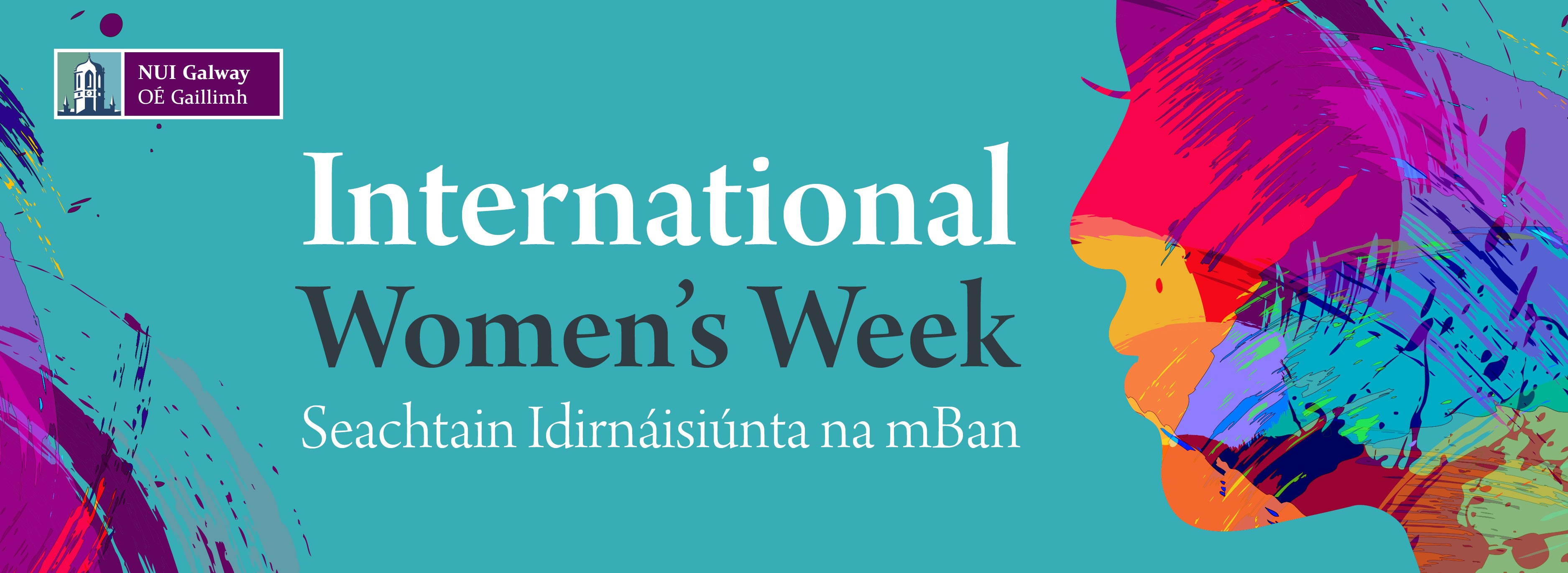 NUI Galway International Womens Week Banner