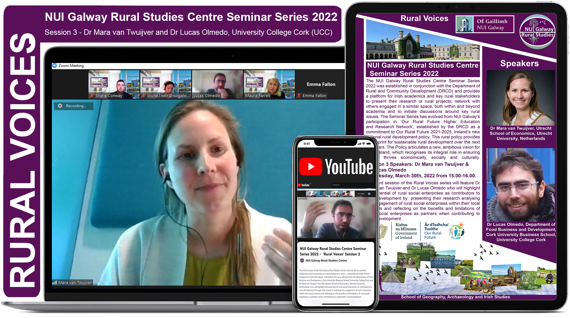 You can now watch the 3rd session of NUI Galway's new Rural Voices Seminar Series on the Rural Studi